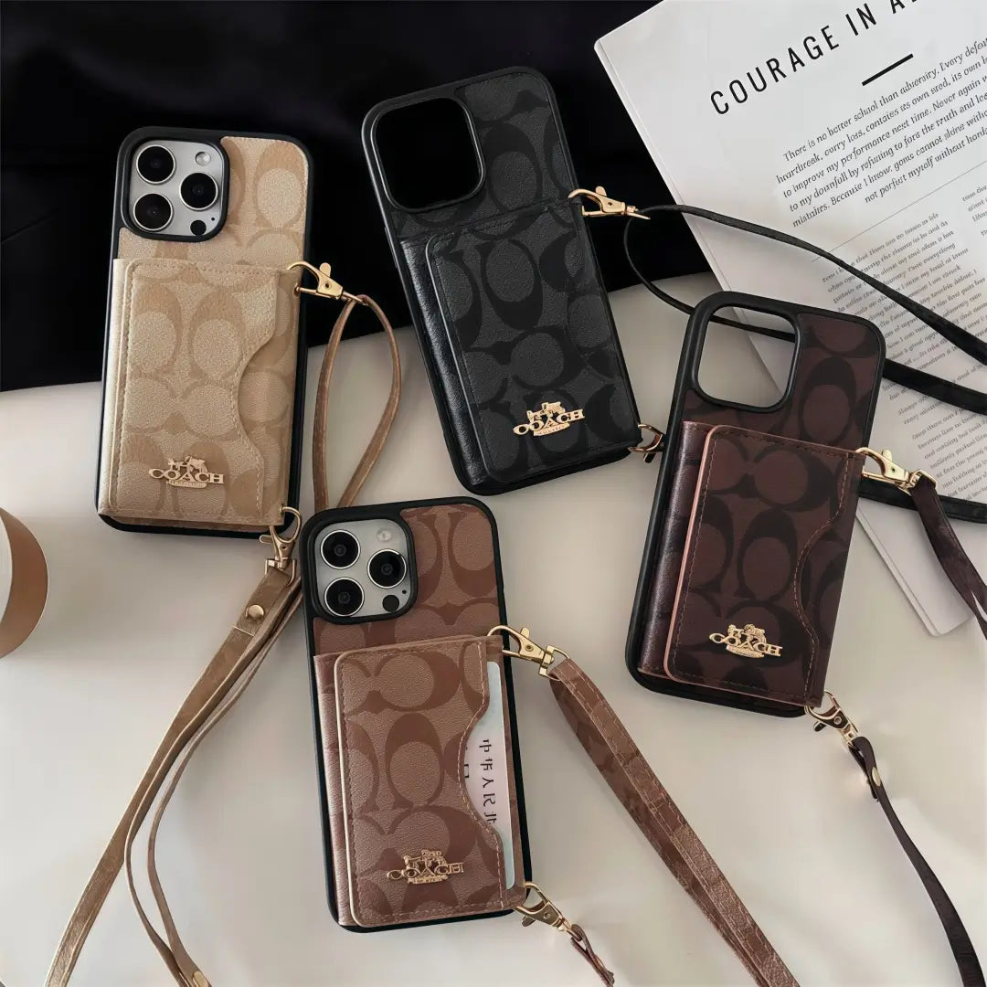 Coach Phone Case with cardholder