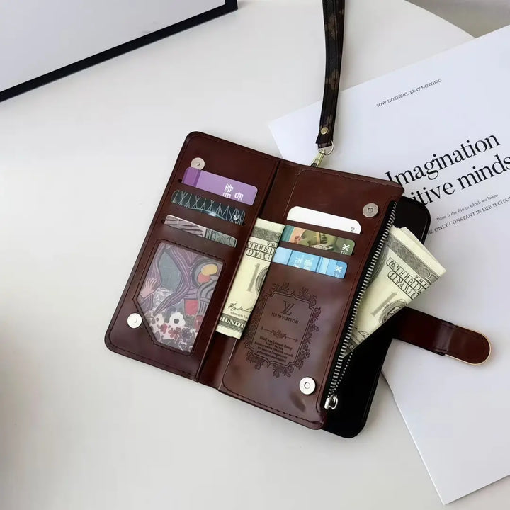 Classic Leather Wallet Phone Case for Samsung