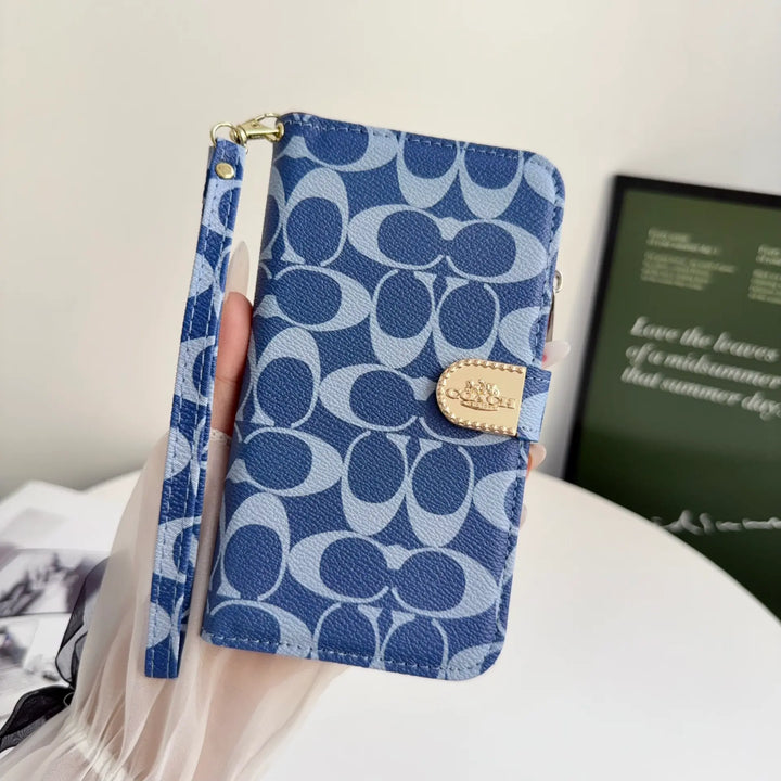 Coach-Style Handheld Wallet Phone Case