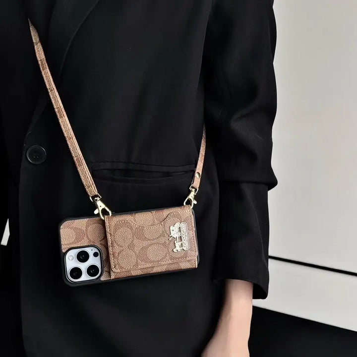 Coach Phone Case with cardholder