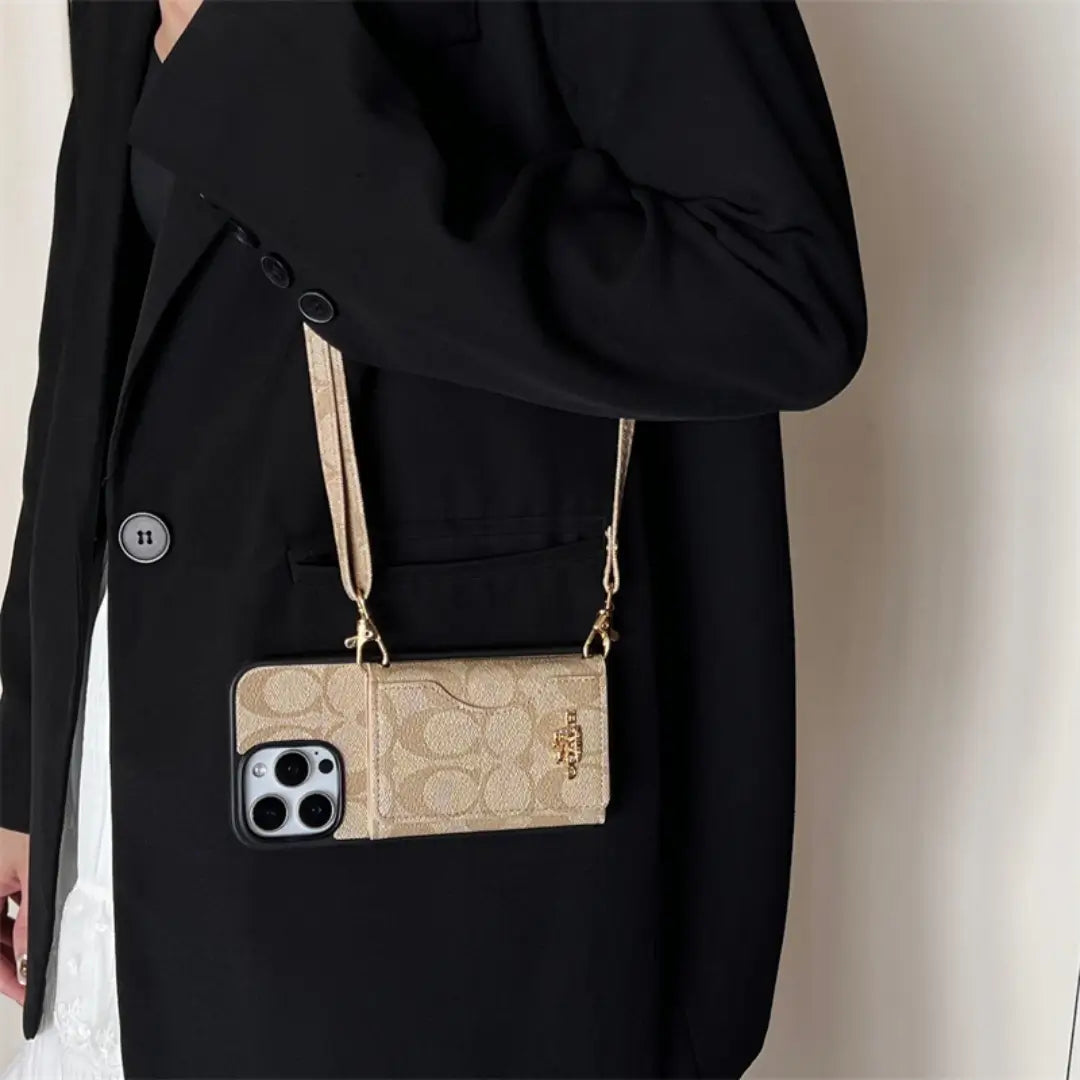 Coach Phone Case with cardholder