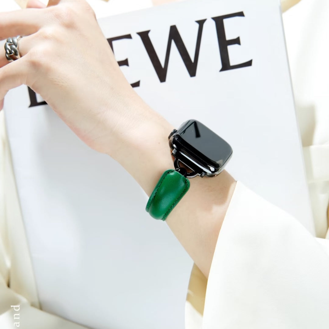 Leather Metal Band – iWatchFit