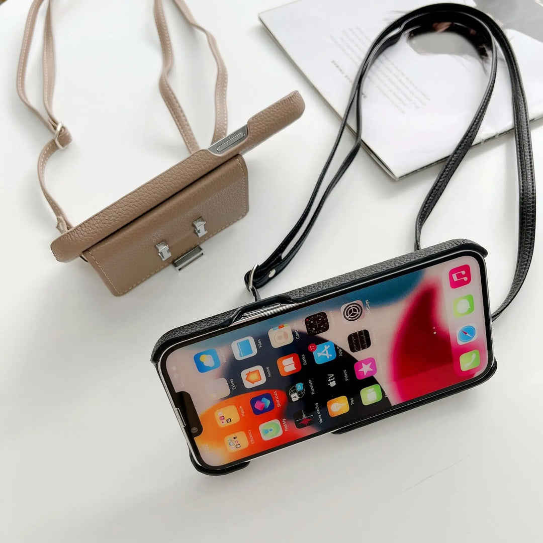 Hermès-Style iPhone Case-Horizontal
