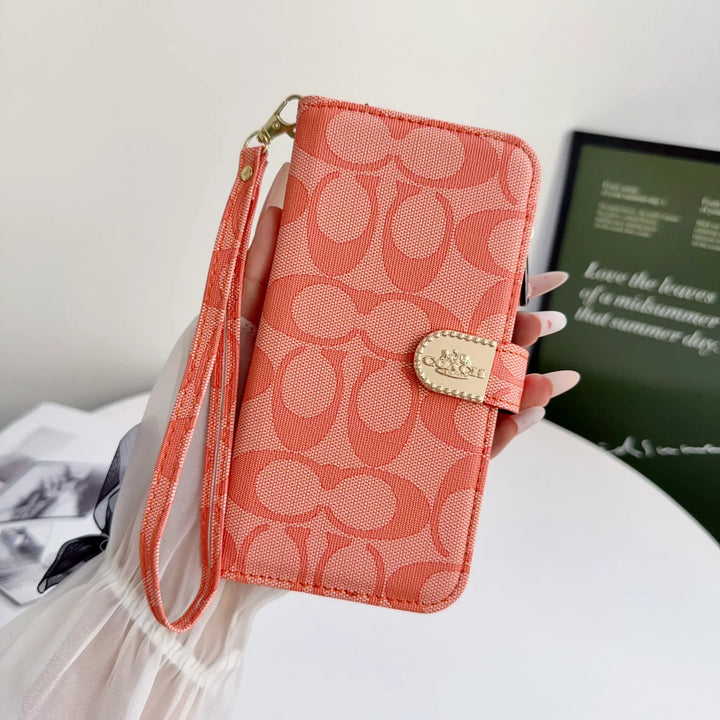 Coach-Style Handheld Wallet Phone Case