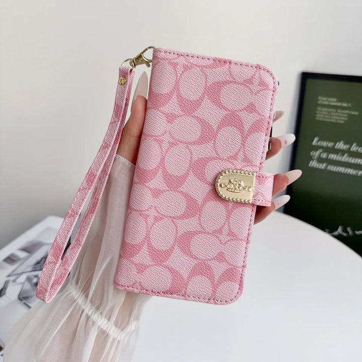 Coach-Style Handheld Wallet Phone Case