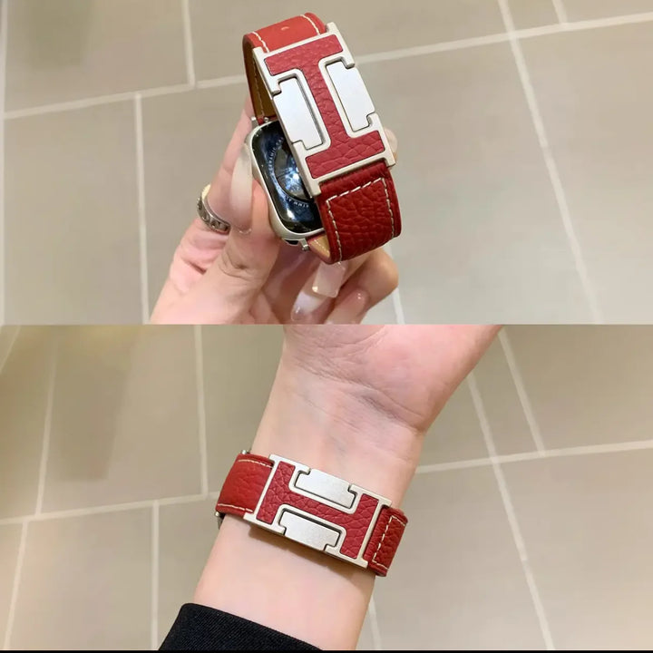Superbe bracelet en métal et résine