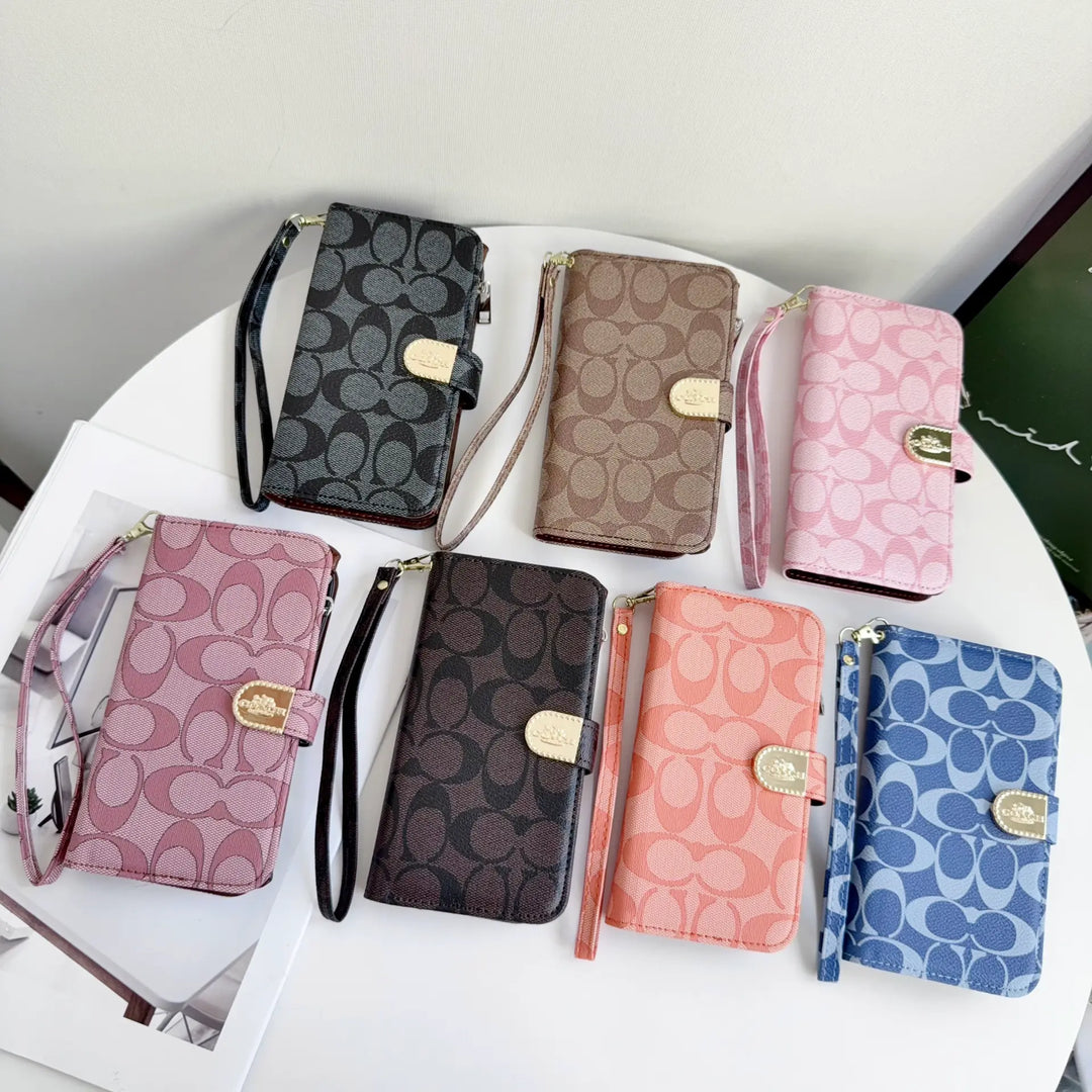 Coach-Style Handheld Wallet Phone Case