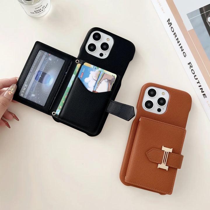 Classic H iPhone Wallet Case + AirPods Case