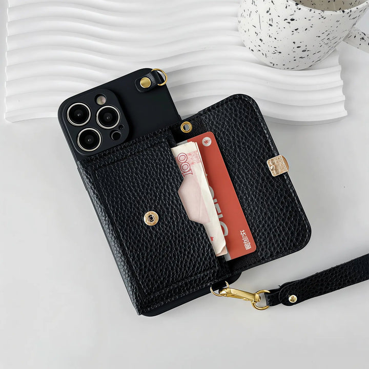 Clover motif Wallet iPhone Case