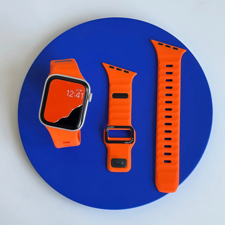 Superbe bracelet en métal et résine