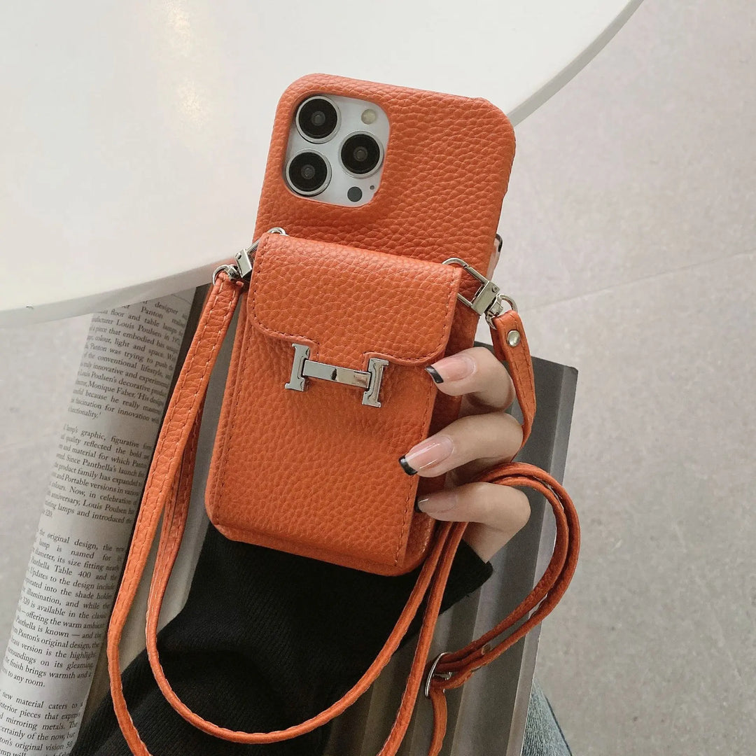 Hermès-Style iPhone Case-Vertical