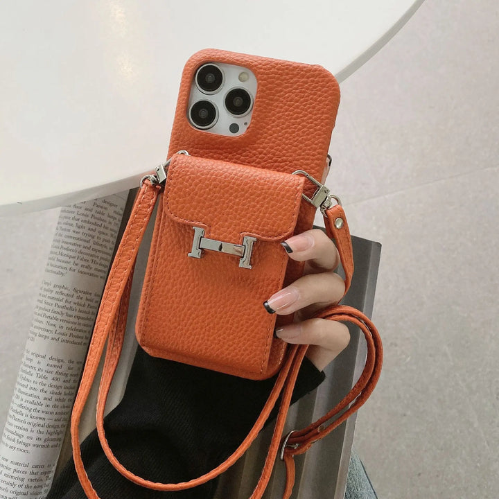 Hermès-Style iPhone Case-Vertical