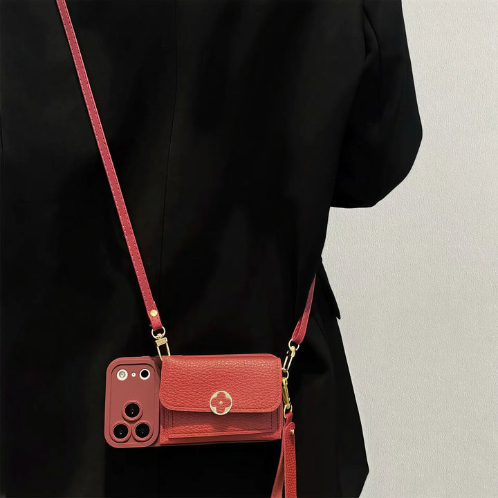 Clover motif Wallet iPhone Case