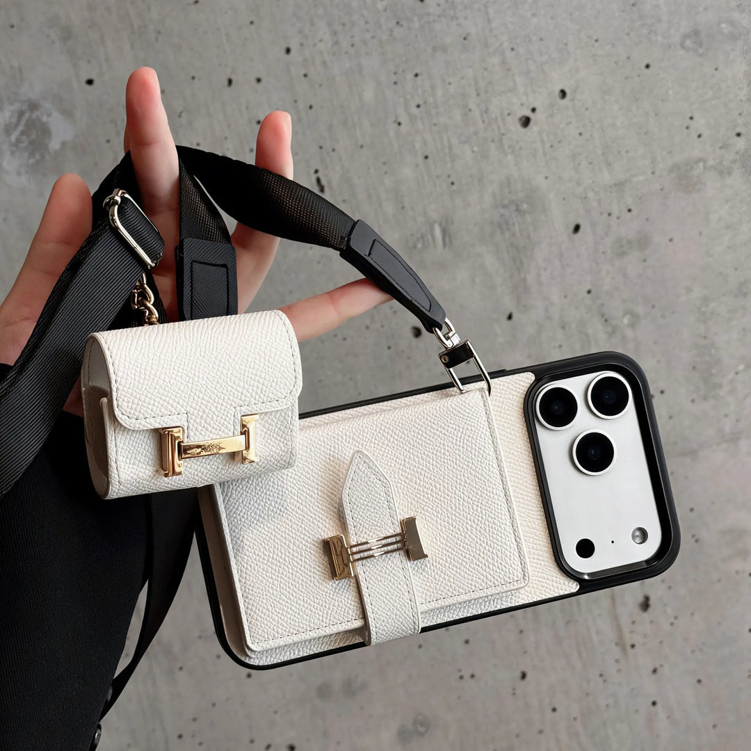 Classic H iPhone Wallet Case + AirPods Case